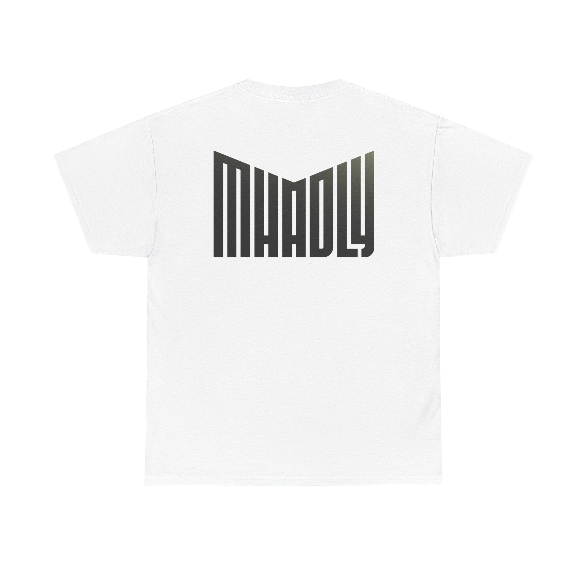 T-SHIRT MHADLY GIROCOLLO 100% COTONE COLORE BIANCO