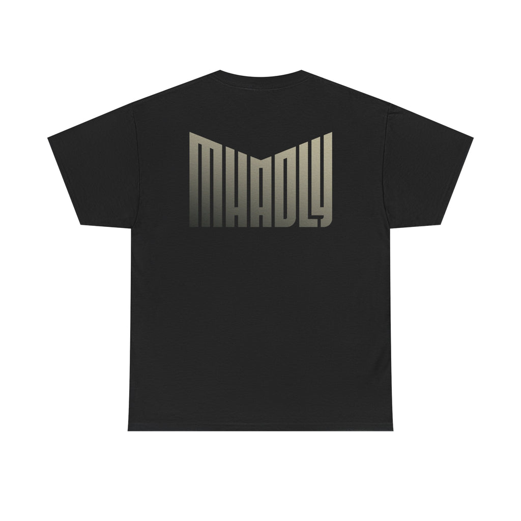 MHADLY CREW-NECK T-SHIRT 100% COTTON BLACK