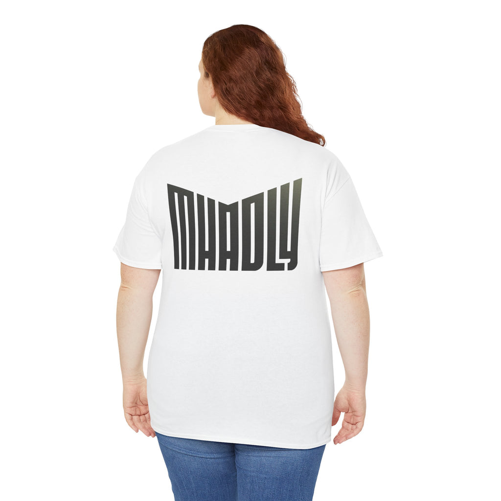 T-SHIRT MHADLY GIROCOLLO 100% COTONE COLORE BIANCO