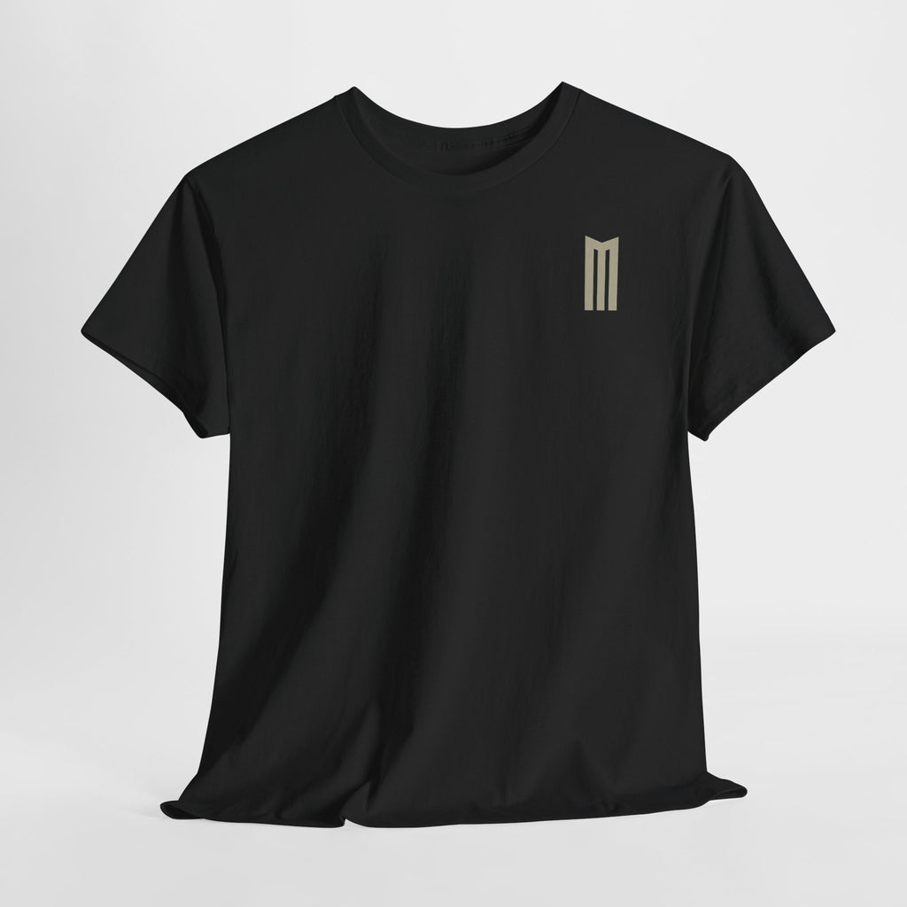 MHADLY CREW-NECK T-SHIRT 100% COTTON BLACK