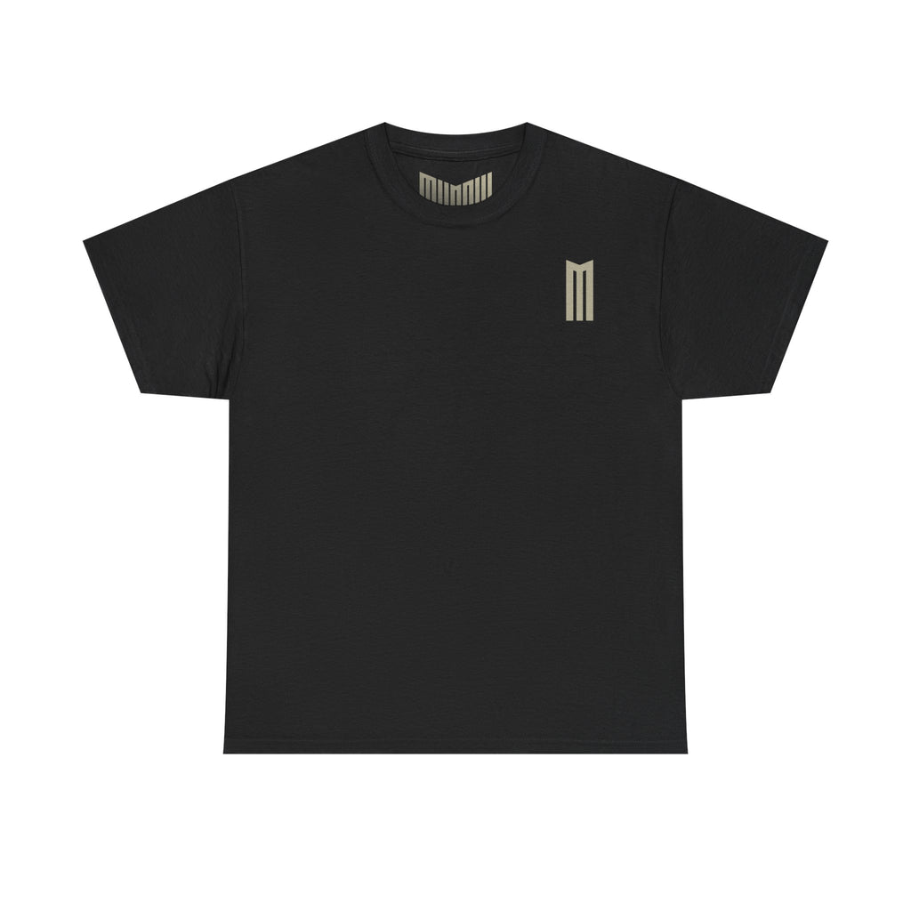 MHADLY CREW-NECK T-SHIRT 100% COTTON BLACK