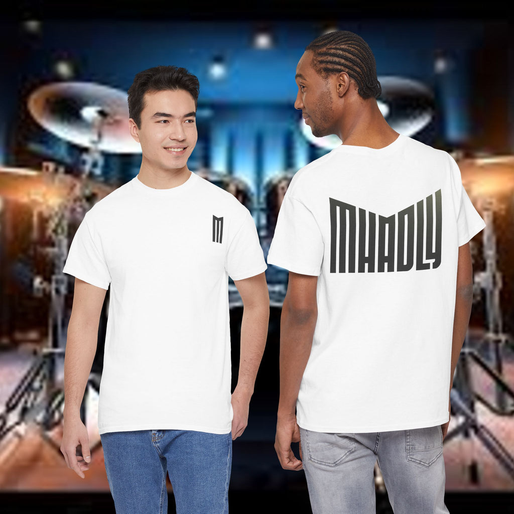 T-SHIRT MHADLY GIROCOLLO 100% COTONE COLORE BIANCO