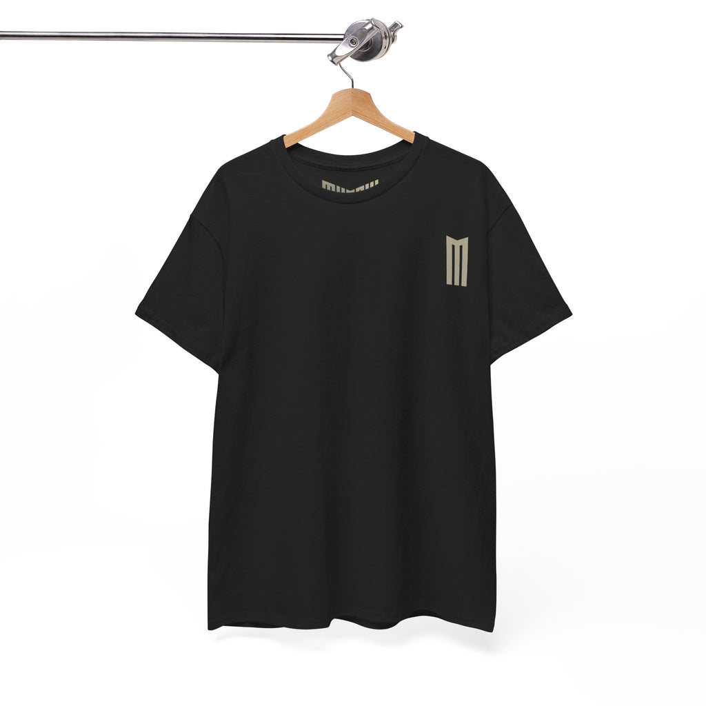 MHADLY CREW-NECK T-SHIRT 100% COTTON BLACK