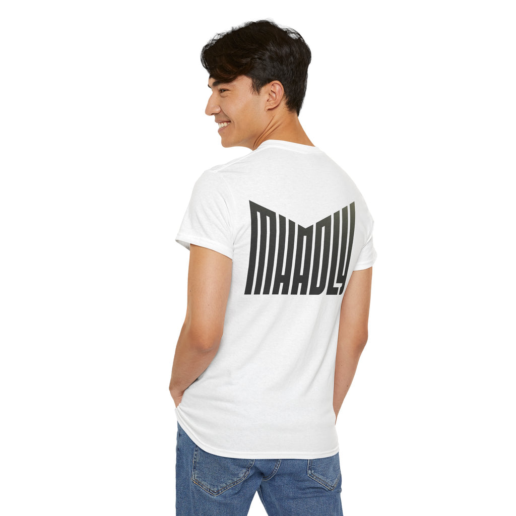 T-SHIRT MHADLY GIROCOLLO 100% COTONE COLORE BIANCO
