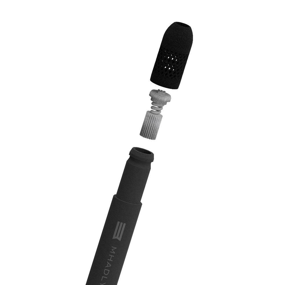 professional drumsticks with anti-vibration technology pro evo1 mh2 mhadly vertical exploded view