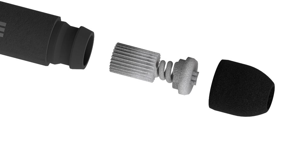 Mhadly Tech Sticks Model One Pro drumsticks with internal dynamic damping system
