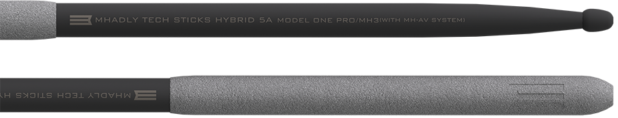 Coppia di bacchette Mhadly Tech Sticks Hybrid 7A, leggere e maneggevoli per massima precisione ritmica