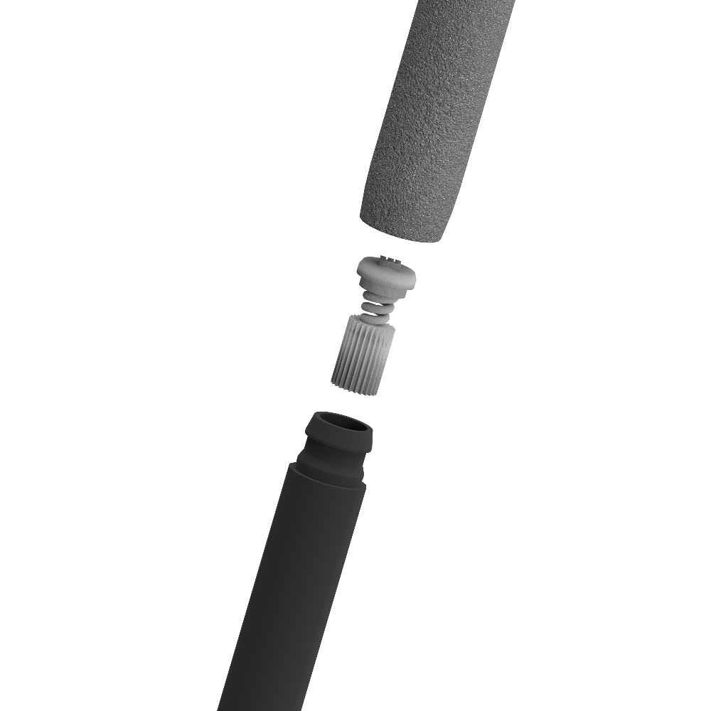 Bacchette batteria professionali con tecnologia anti vibrazione hybrid 5a mh3 mhadly esploso prospettico
