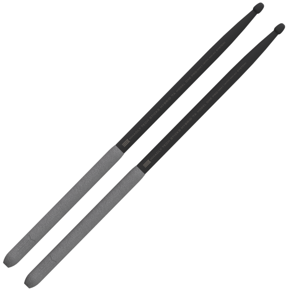 Bacchette batteria professionali con tecnologia anti vibrazione hybrid 7a mh1 mhadly
