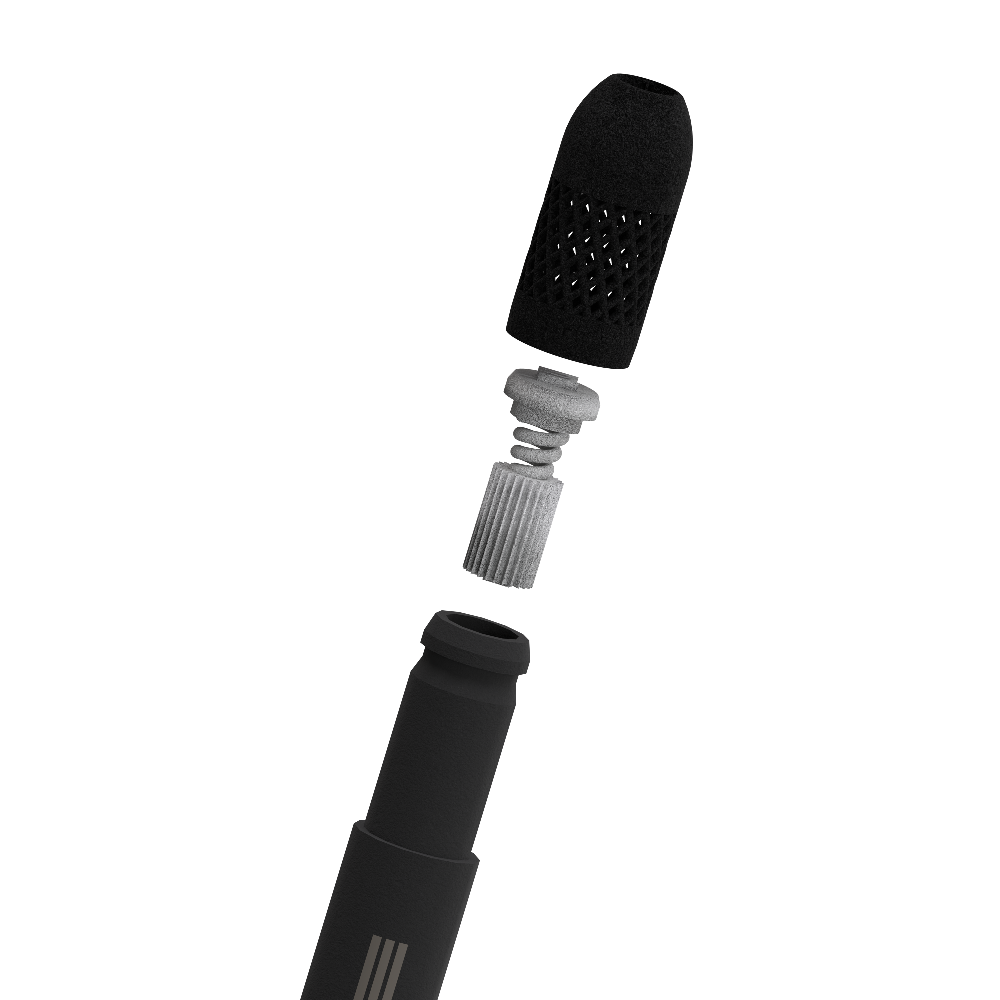 professional drumsticks with anti-vibration technology pro evo1 mh1 mhadly exploded view 