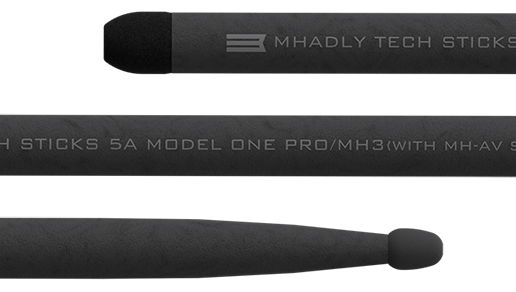 Reinforced composite shaft Mhadly Tech Sticks Model One Pro, precision and impact control