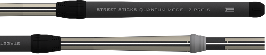 Street Sticks Quantum Model Two Pro, drumsticks with 4 balanced linear terminals for an optimal mix of power and control
