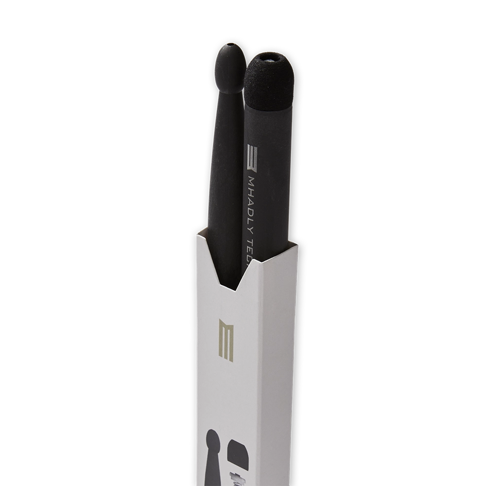 bacchette per batteria con tecnologia anti vibrazione modello tech sticks dettaglio punta terminale modello model one 2b mh2
