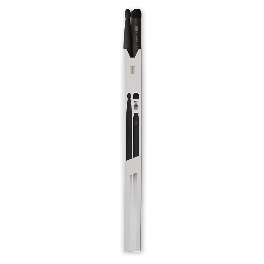 bacchette per batteria con tecnologia anti vibrazione modello tech sticks dettaglio pack con punta terminale modello model one 2b mh2