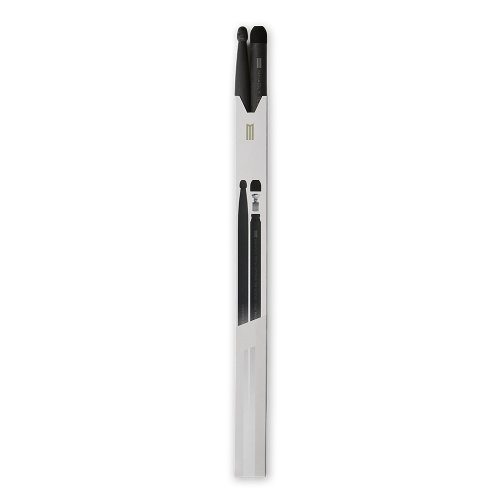 bacchette per batteria con tecnologia anti vibrazione modello tech sticks dettaglio pack con punta terminale modello model one 5b mh2