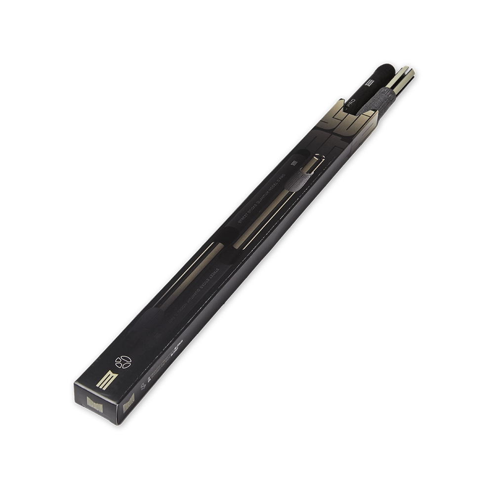 bacchette per batteria con tecnologia anti vibrazione modello tech sticks dettaglio pack con punta terminale modello street sticks quantum model  pro 