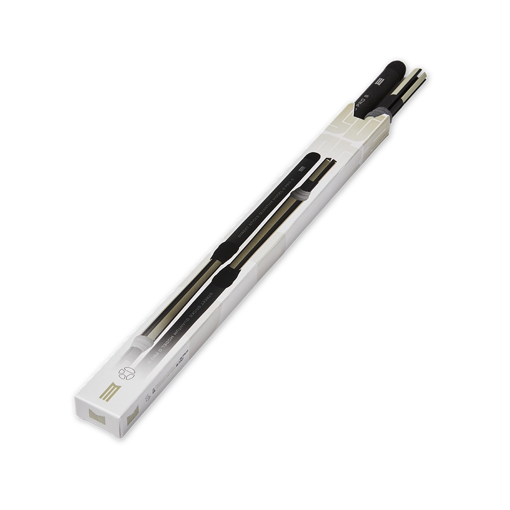 bacchette per batteria con tecnologia anti vibrazione modello tech sticks dettaglio pack con punta terminale modello street sticks quantum model  0 pro 