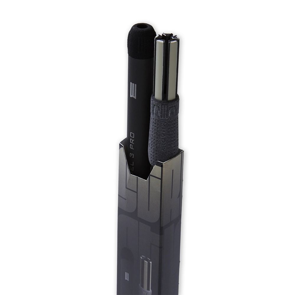 bacchette per batteria con tecnologia anti vibrazione modello tech sticks dettaglio punta terminale modello street sticks quantum model 3 pro
