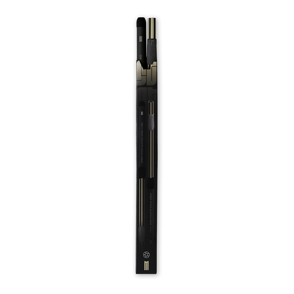 bacchette per batteria con tecnologia anti vibrazione modello tech sticks dettaglio pack con punta terminale modello street sticks quantum model   3 pro 