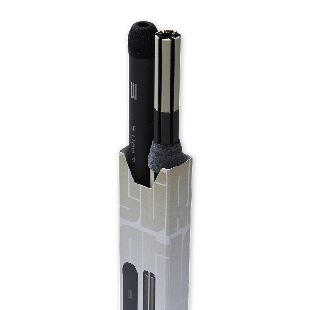 bacchette per batteria con tecnologia anti vibrazione modello tech sticks dettaglio punta terminale modello street sticks quantum model 4 pro s
