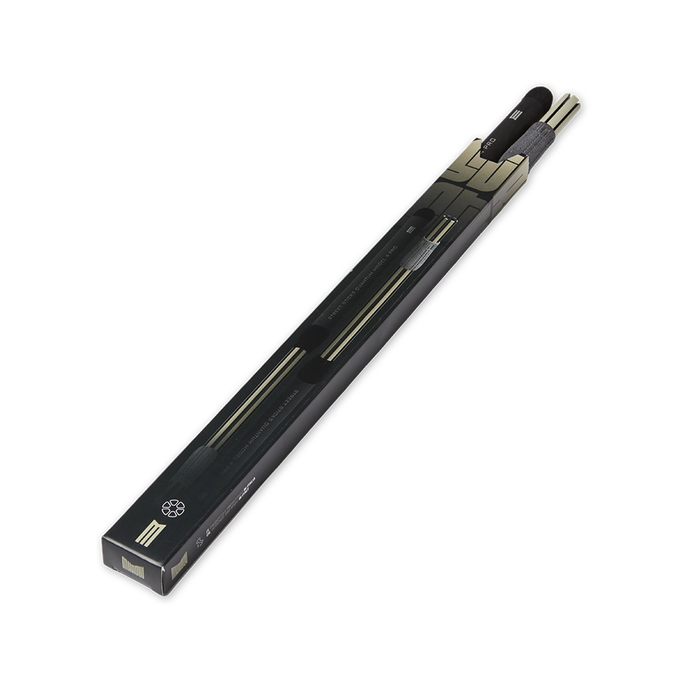 bacchette per batteria con tecnologia anti vibrazione modello tech sticks dettaglio pack con punta terminale modello street sticks quantum model  3 pro 