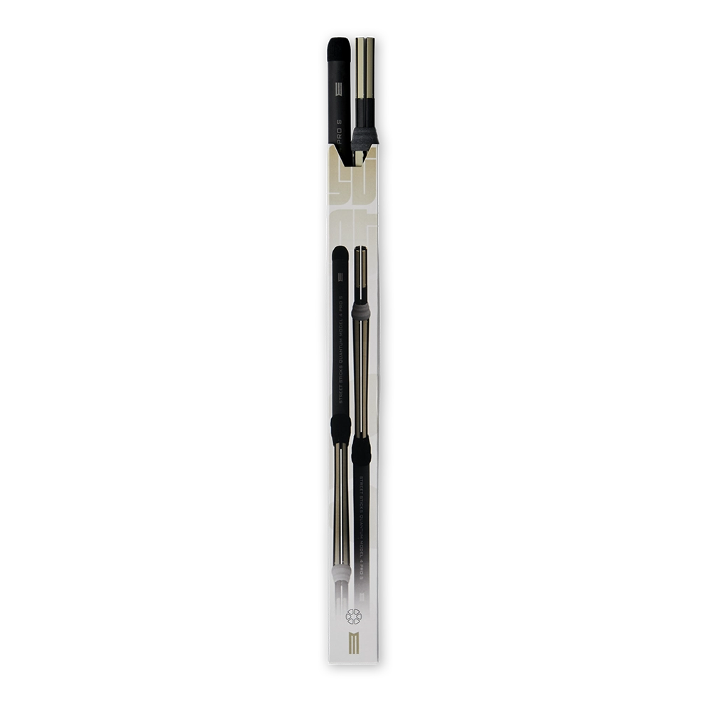bacchette per batteria con tecnologia anti vibrazione modello tech sticks dettaglio pack con punta terminale modello street sticks quantum model  4 pro  s