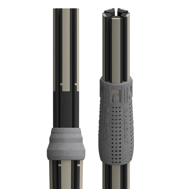 Street Sticks Quantum Model Three Pro S, bacchette batteria tecniche con 5 terminali a massa progressiva per un impatto solido e grande presenza timbrica