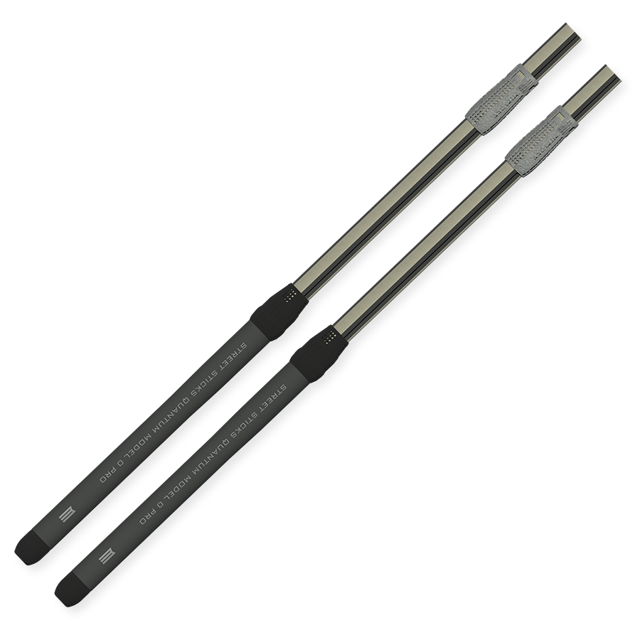 Coppia di bacchette per batteria anti-vibrazione Mhadly Street Sticks Model 0 PROS